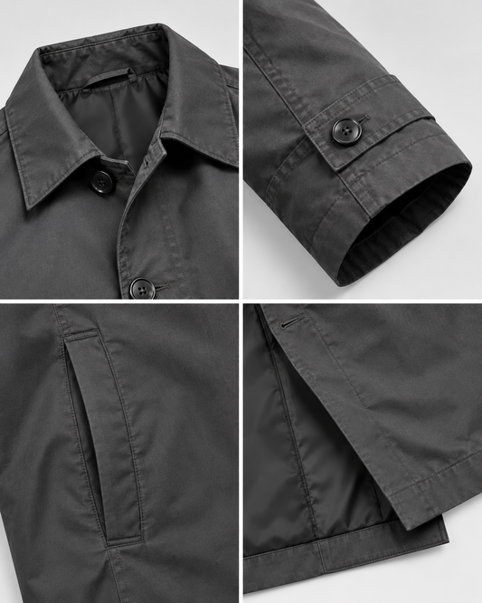 Men's Tailored Coat – Weather Protection, Classic Cut, Office & City Wear