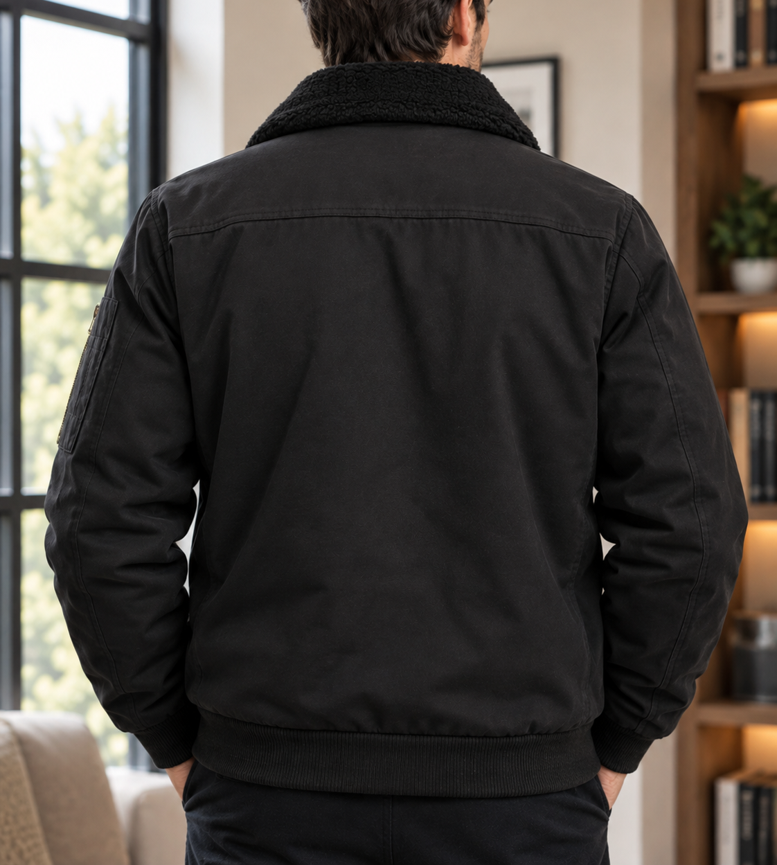 Men's Fleece-Lined Jacket – Insulated Design, Soft Interior, Everyday Wear