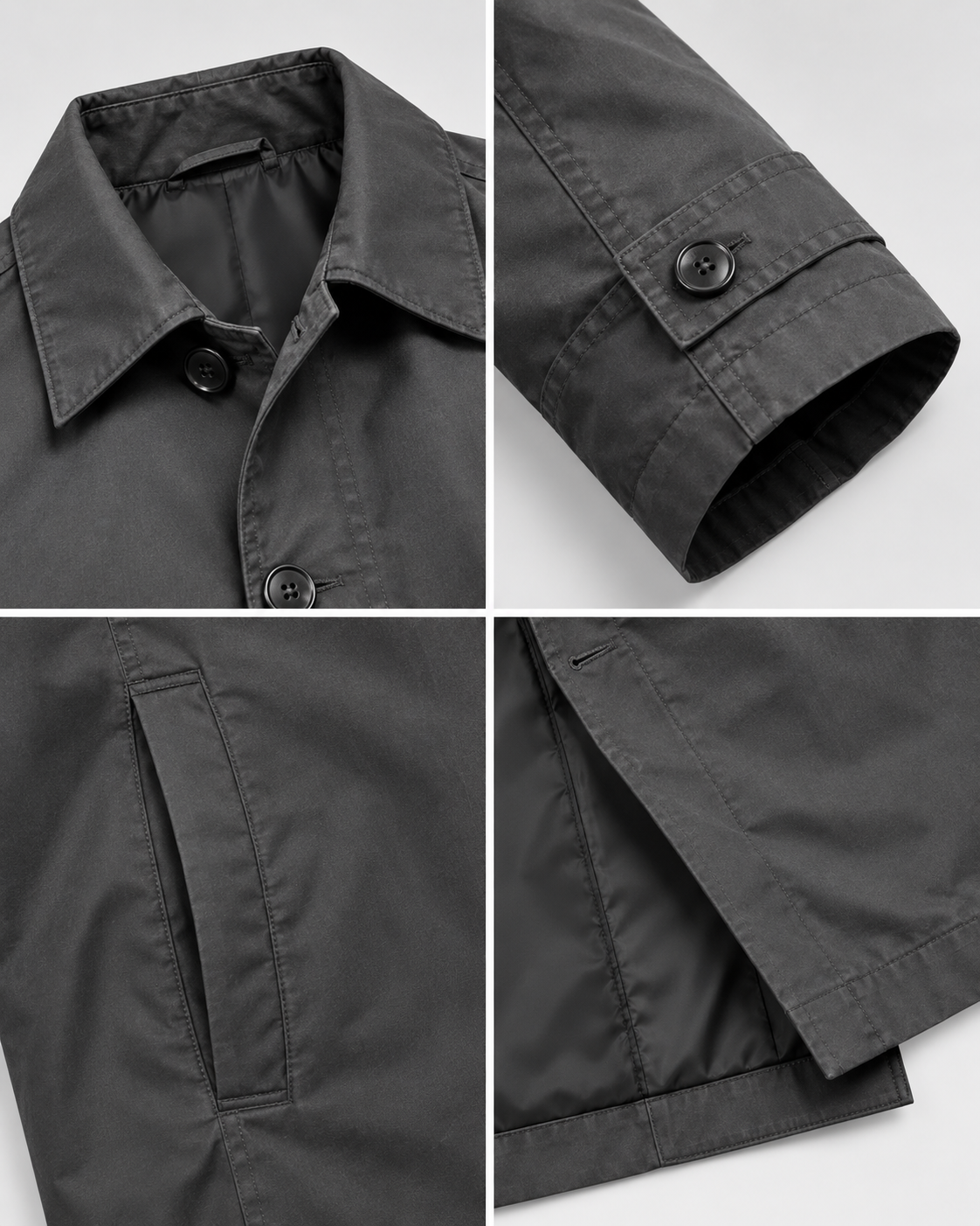 Men's Tailored Coat – Weather Protection, Classic Cut, Office & City Wear