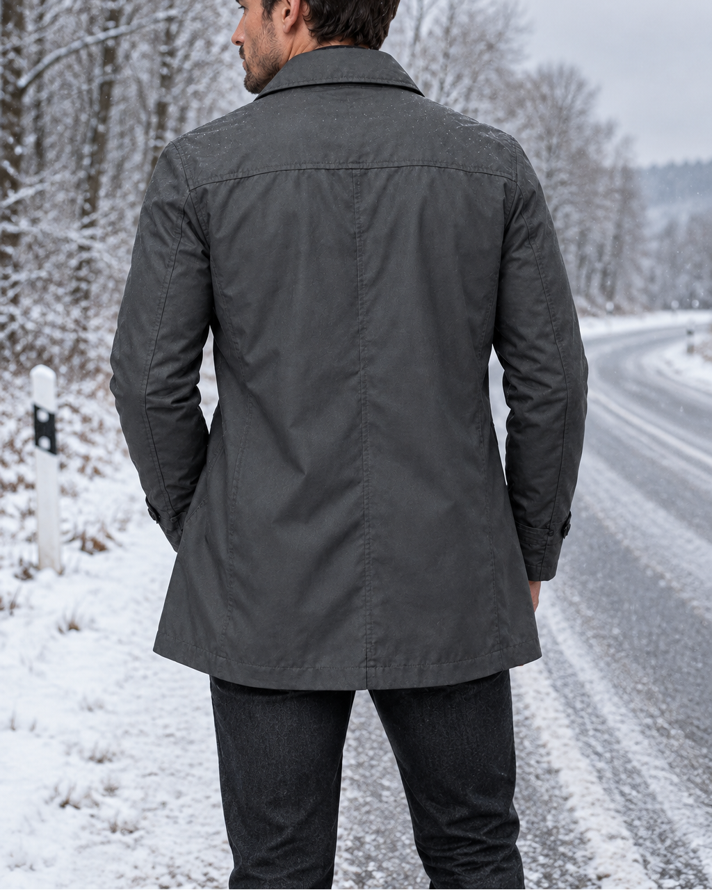 Men's Tailored Coat – Weather Protection, Classic Cut, Office & City Wear